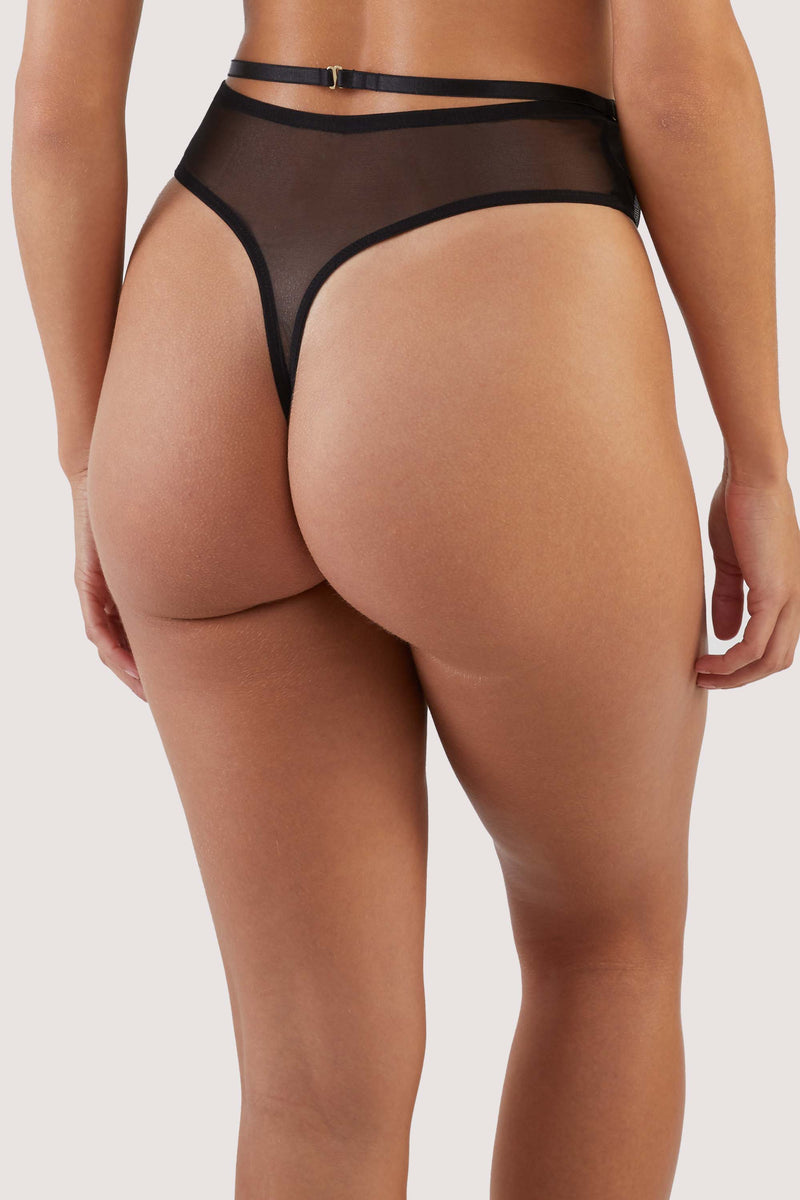 Eddie Black Crossover Wrap Thong