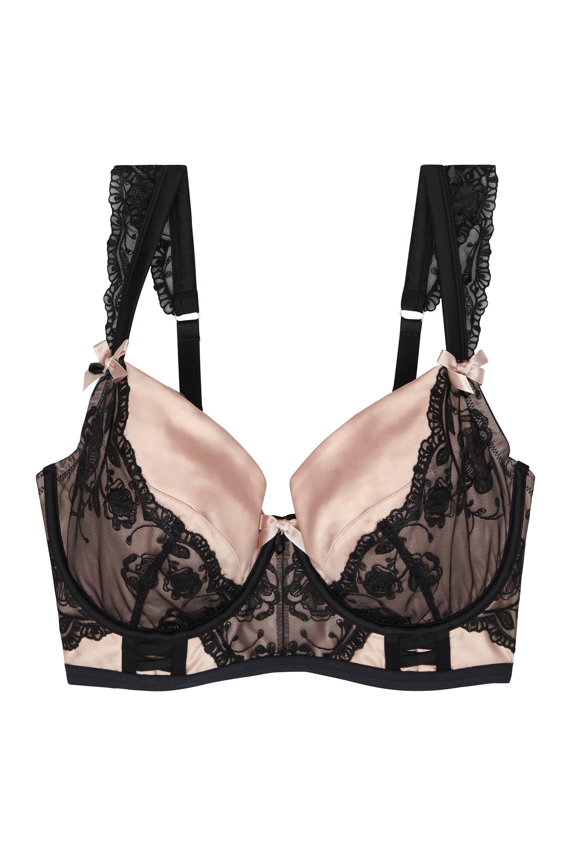 Sabine Lace Up Contrast Bra Fuller Bust