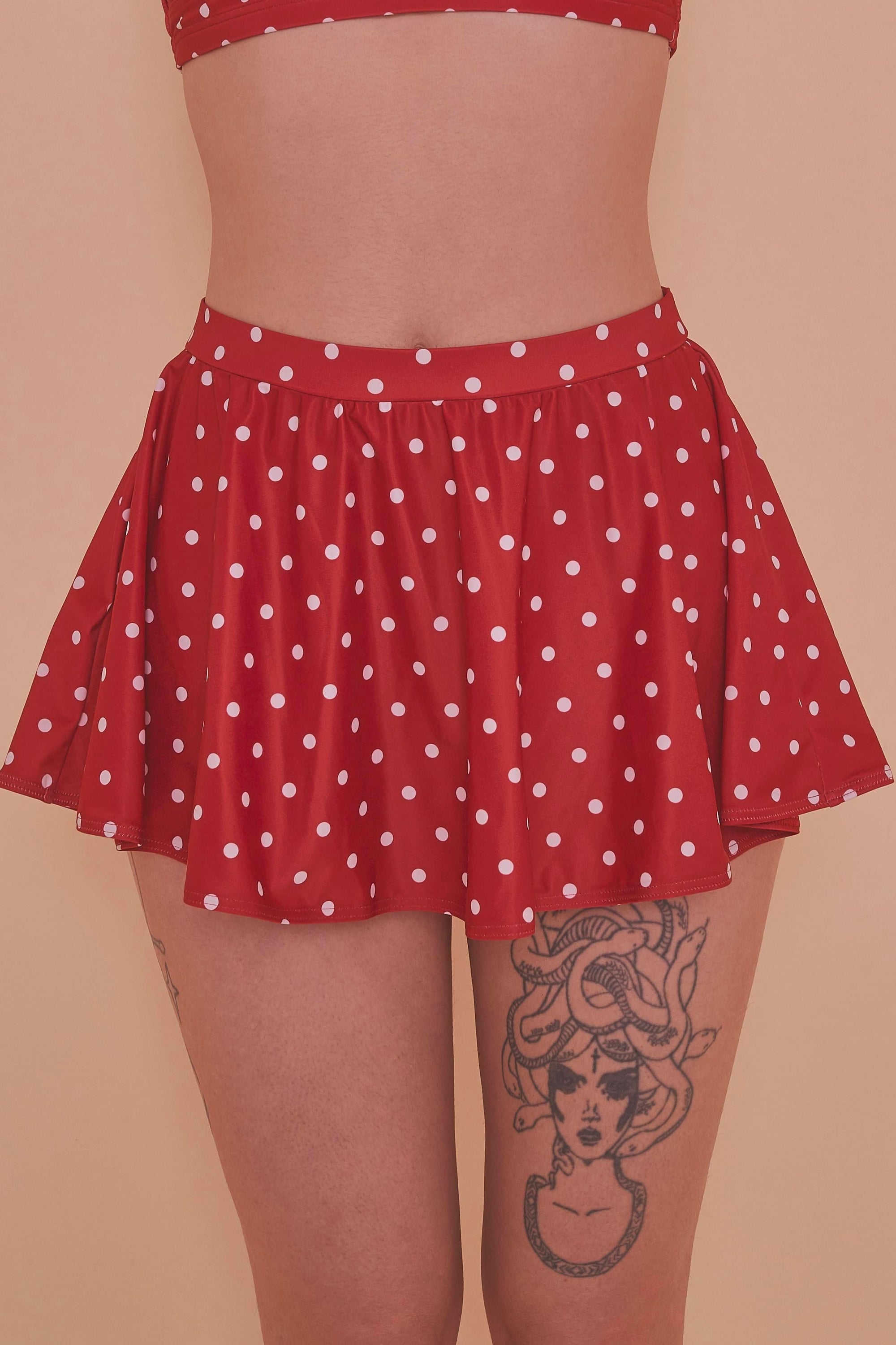 Collectif Polka Dot Skater Skirted Brief
