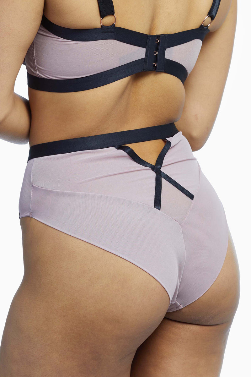 Sheer Chic High Waist Brief
