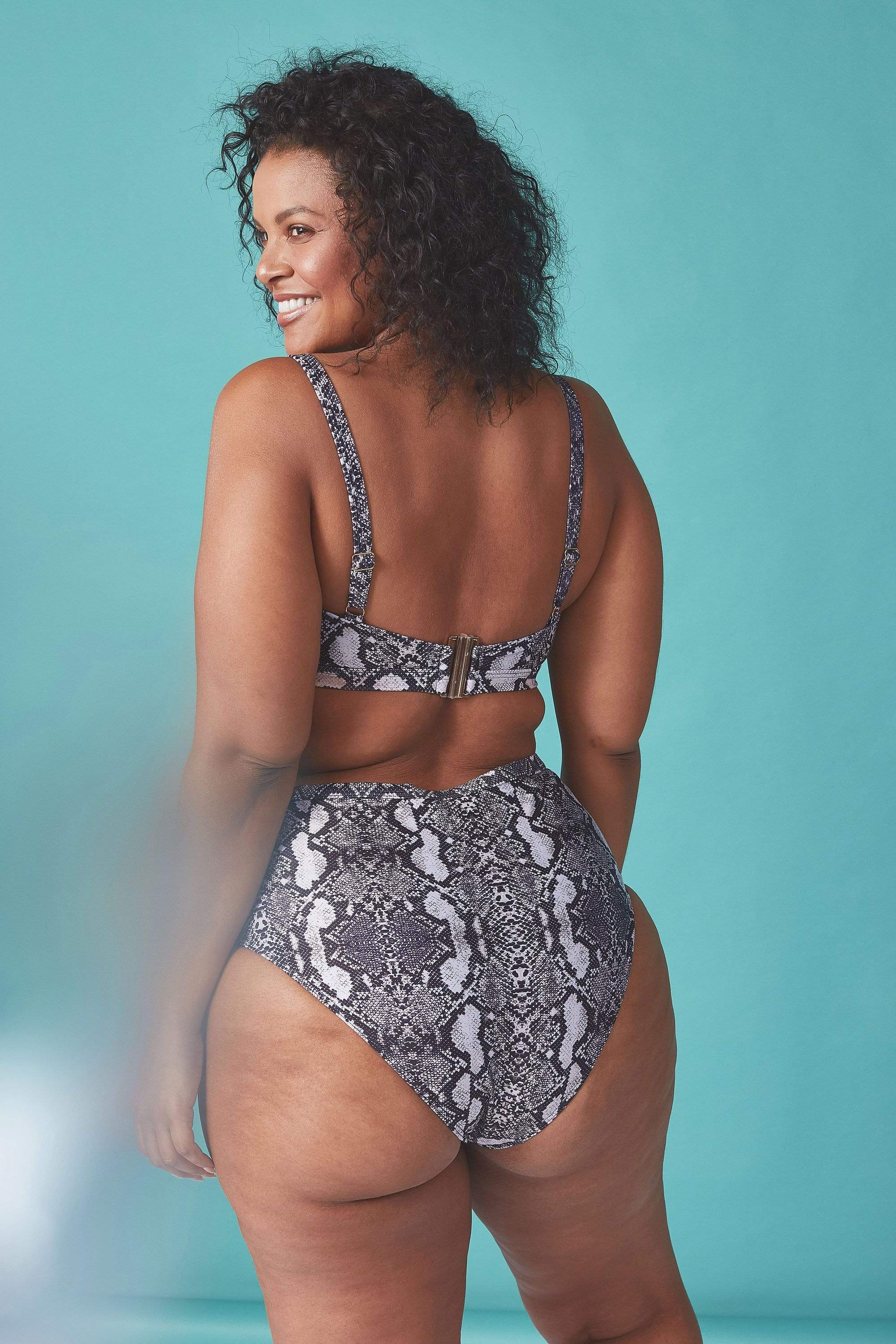 Wolf & Whistle Eco Snakeskin curve brief