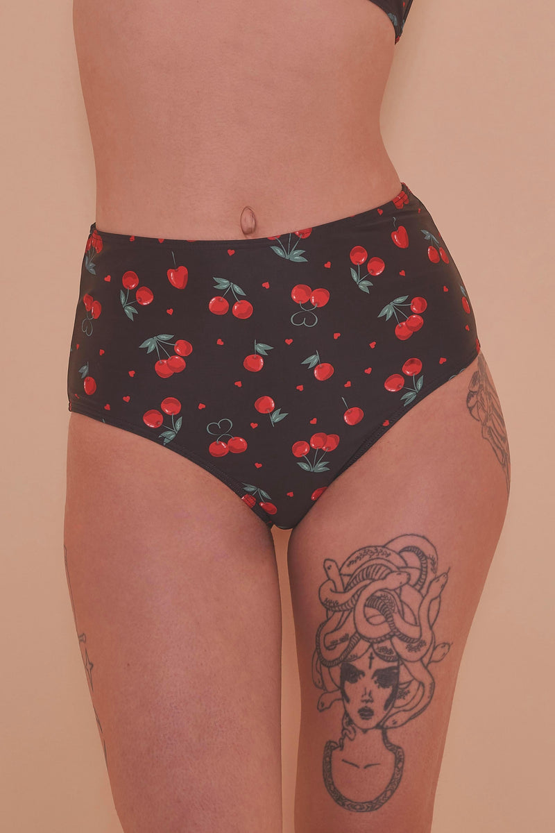 Collectif Cherry Love High Waist Brief