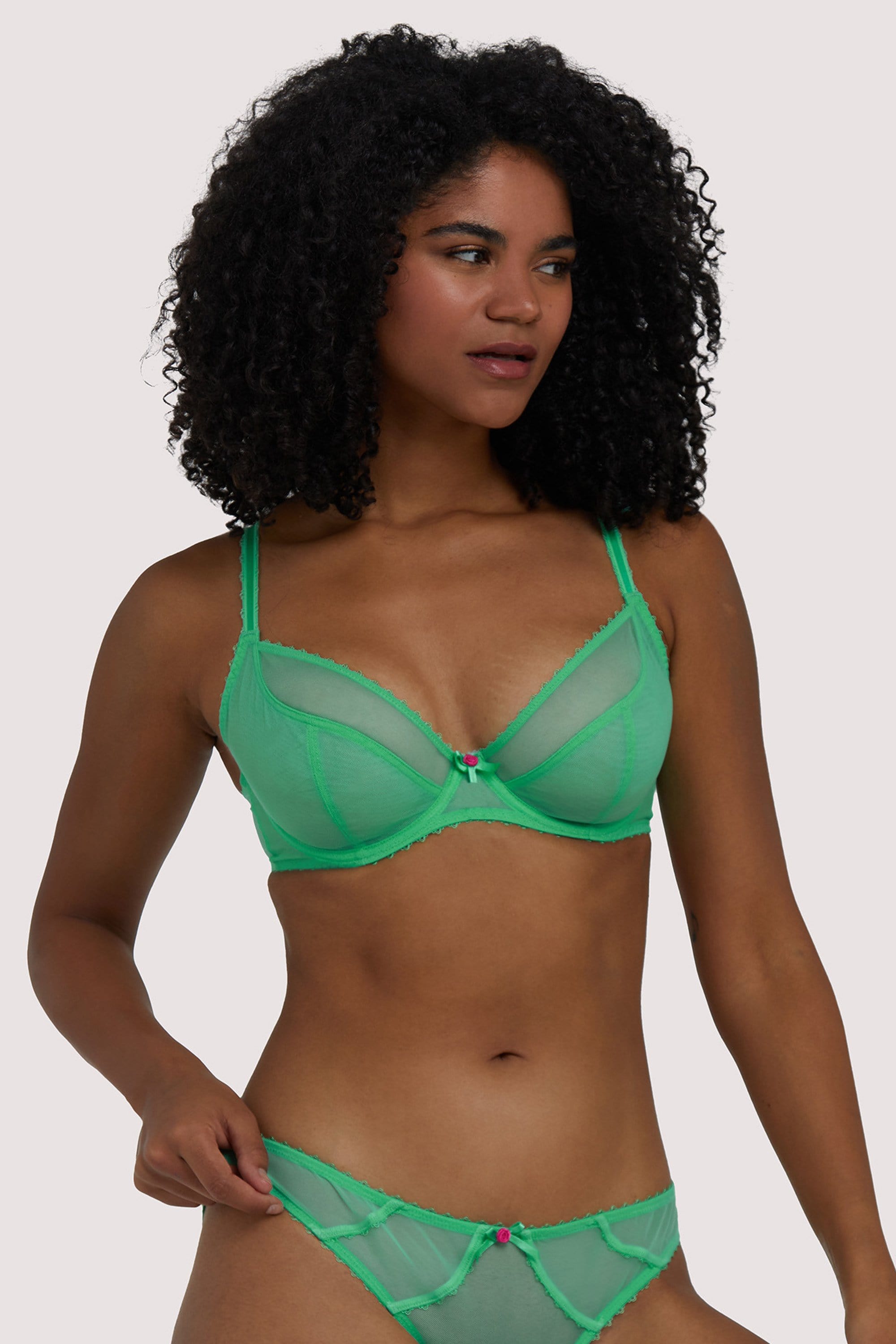 Grace Mint Plunge Bra