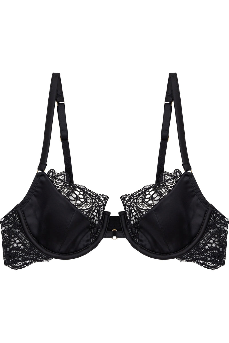 Peek And Beau Ida Satin Sling And Lace Bra With Ring Detail A D Playful Promises Australia 