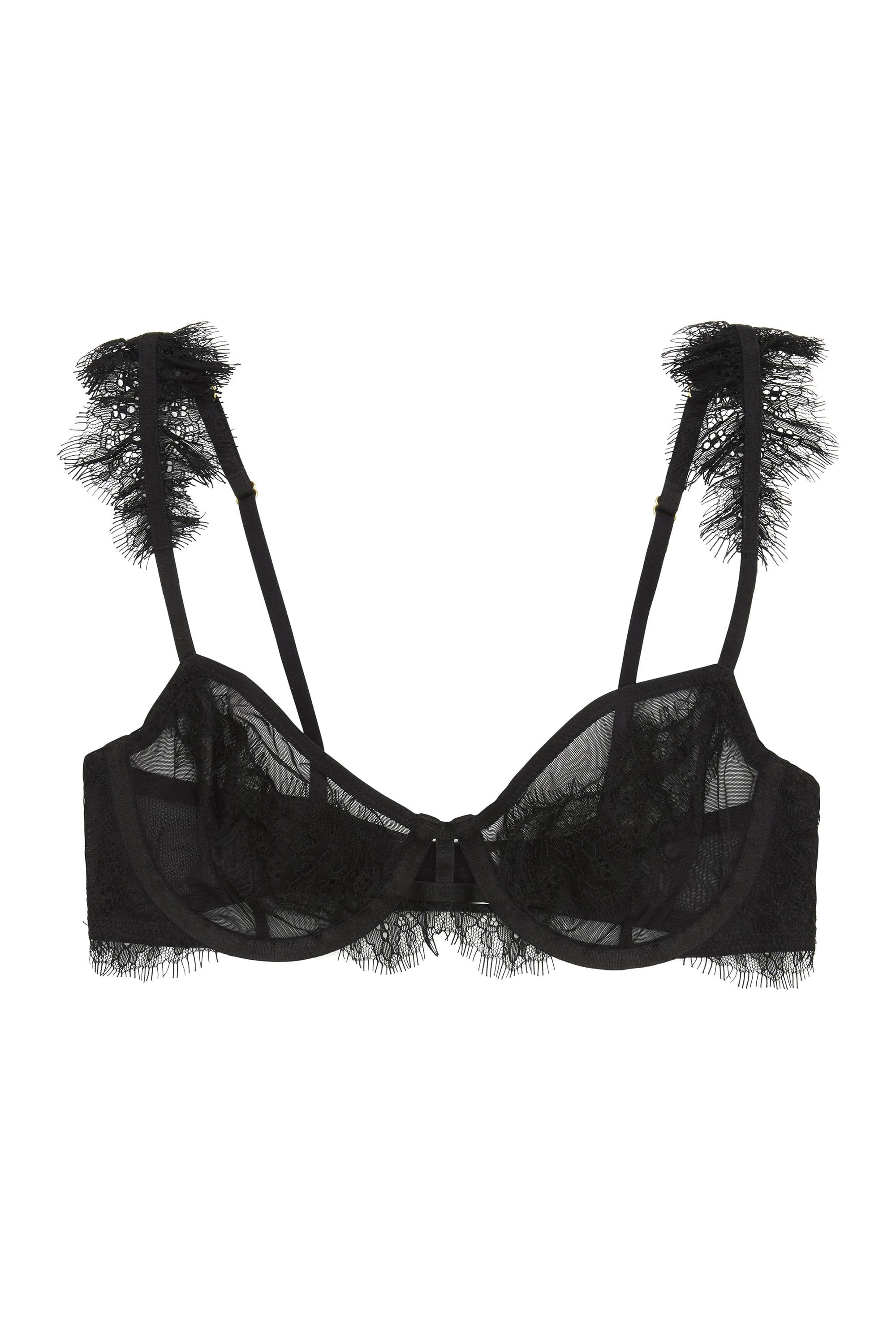 Peek & Beau Nyx Wide eyelash lace bra black A - E