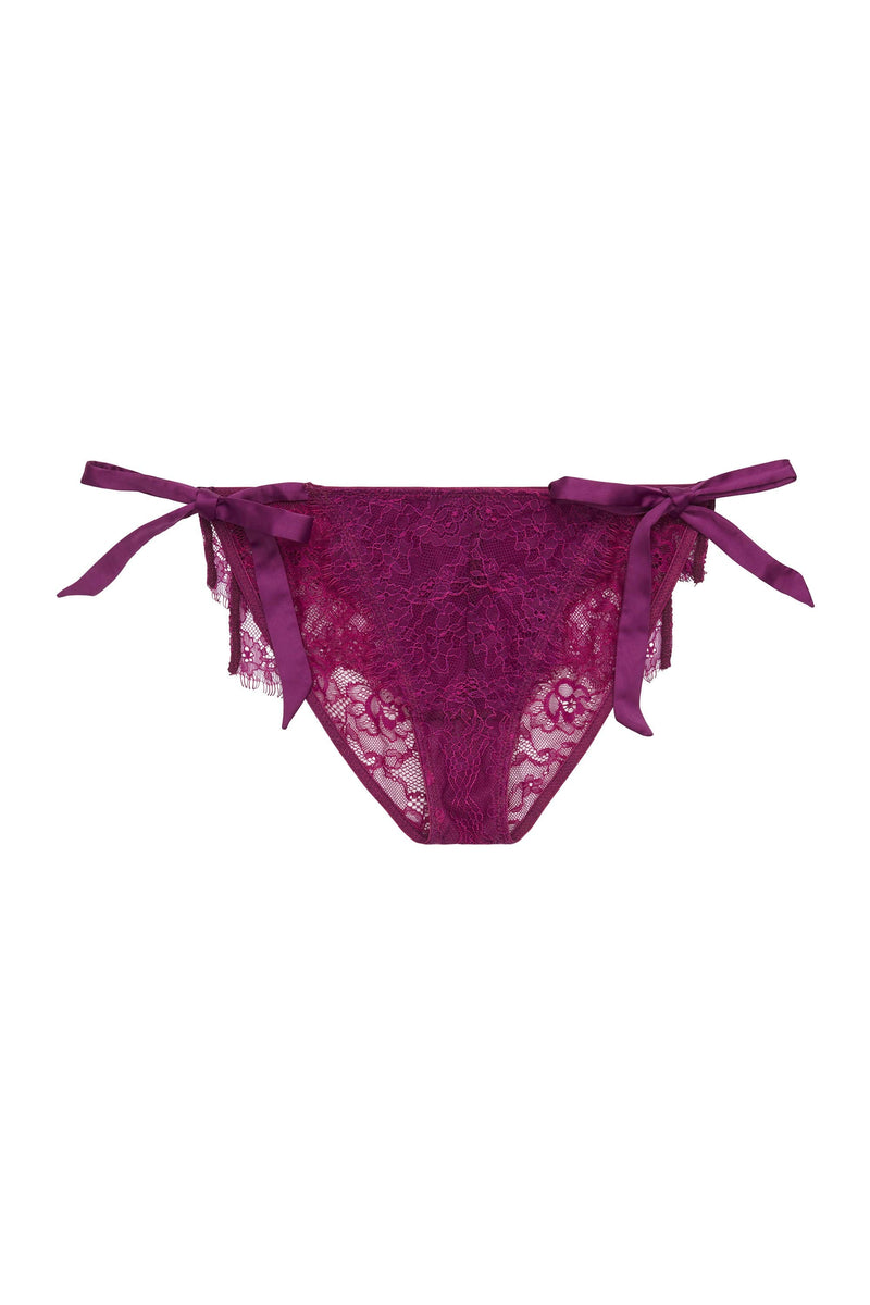 Peek & Beau Bryn Purple Lace frill brief