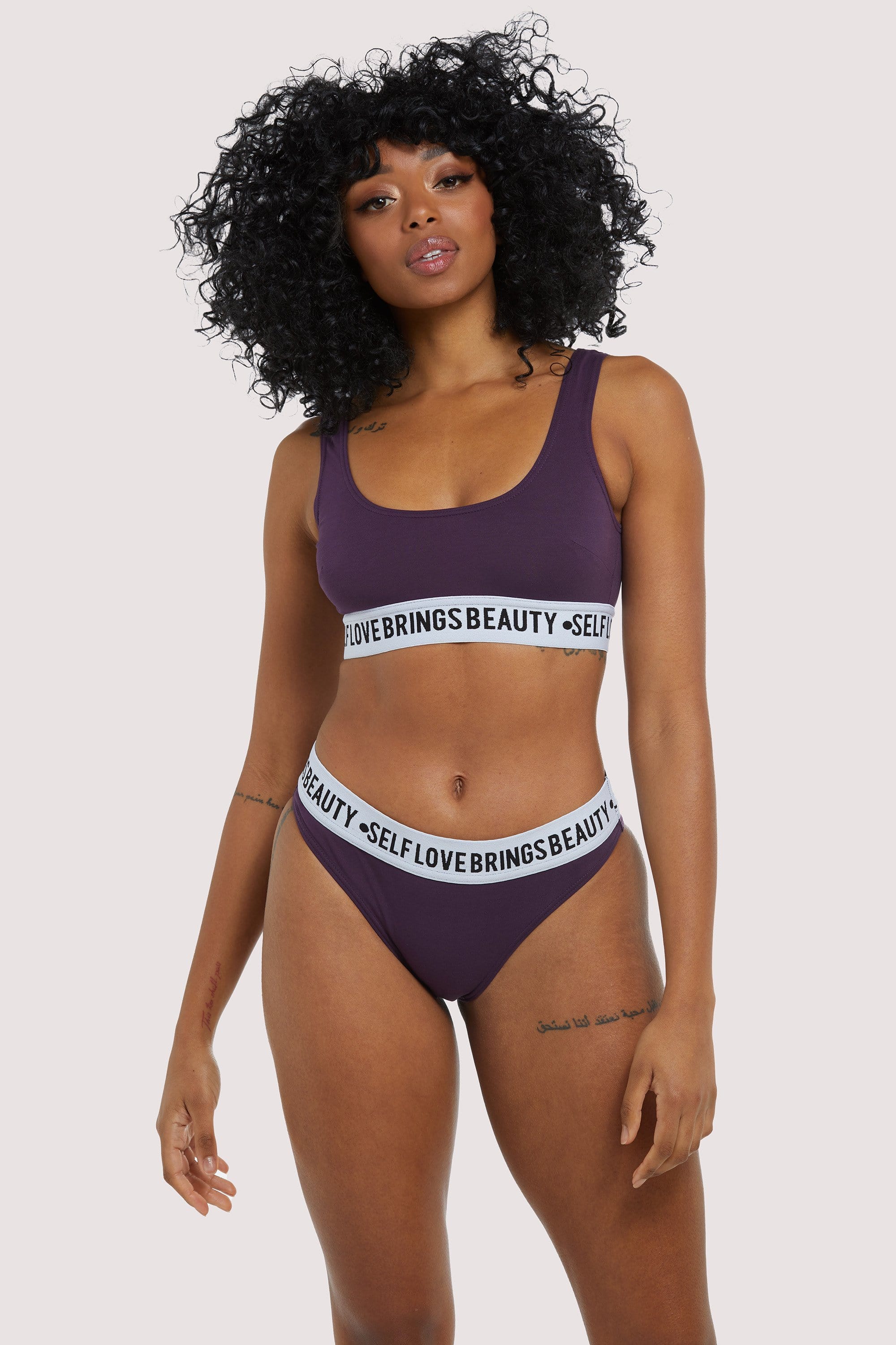 Self Love Purple Crop top