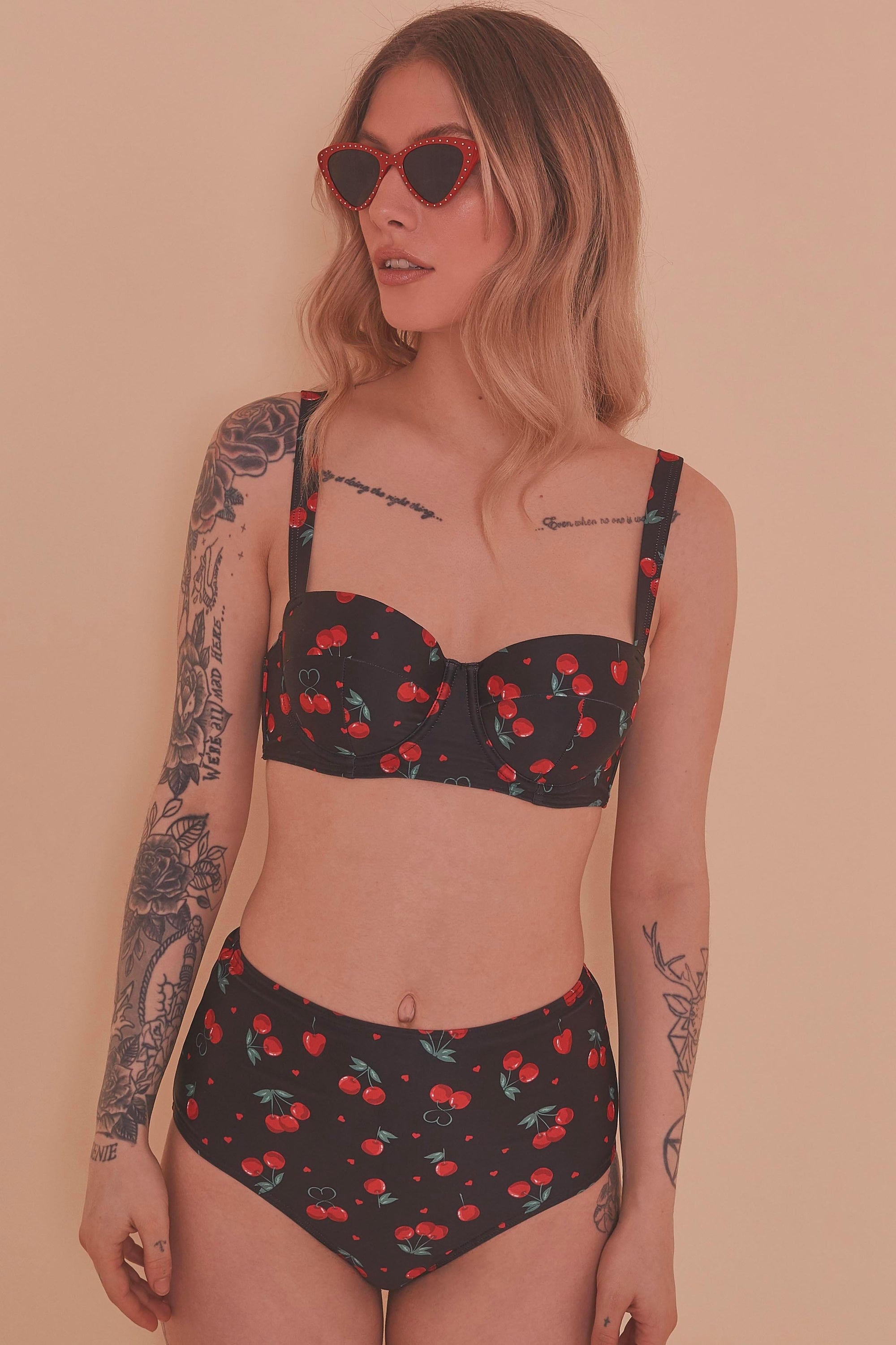 Collectif Cherry Love High Waist Brief