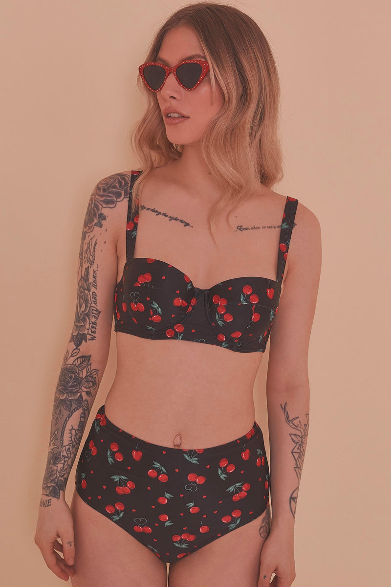 Collectif Cherry Love High Waist Brief