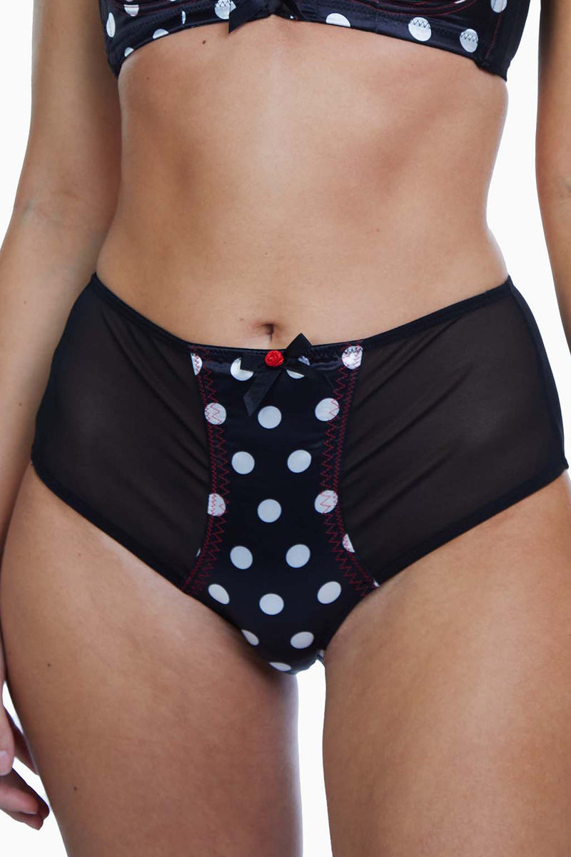 Bettie Page Spot Stitch HW Brief