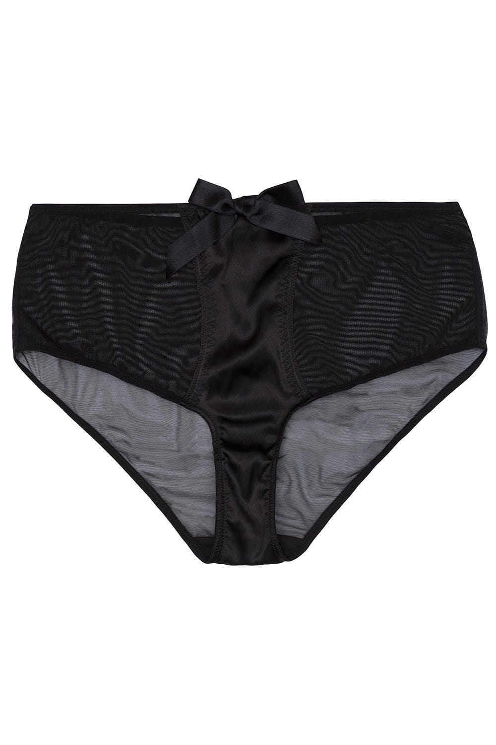 Black Z Stitch Highwaist Brief