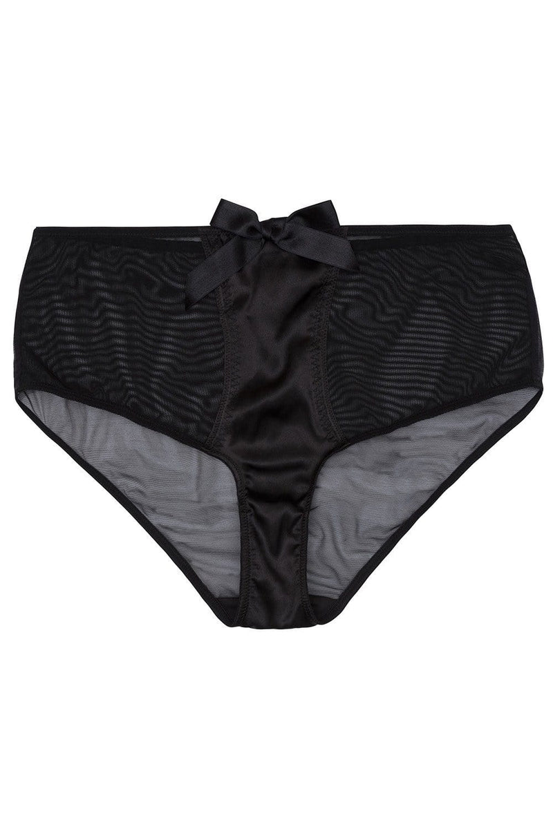 Black Z Stitch Highwaist Brief