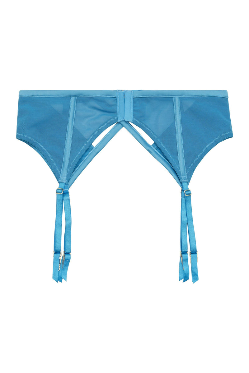 Dani Blue Strappy Satin Suspender