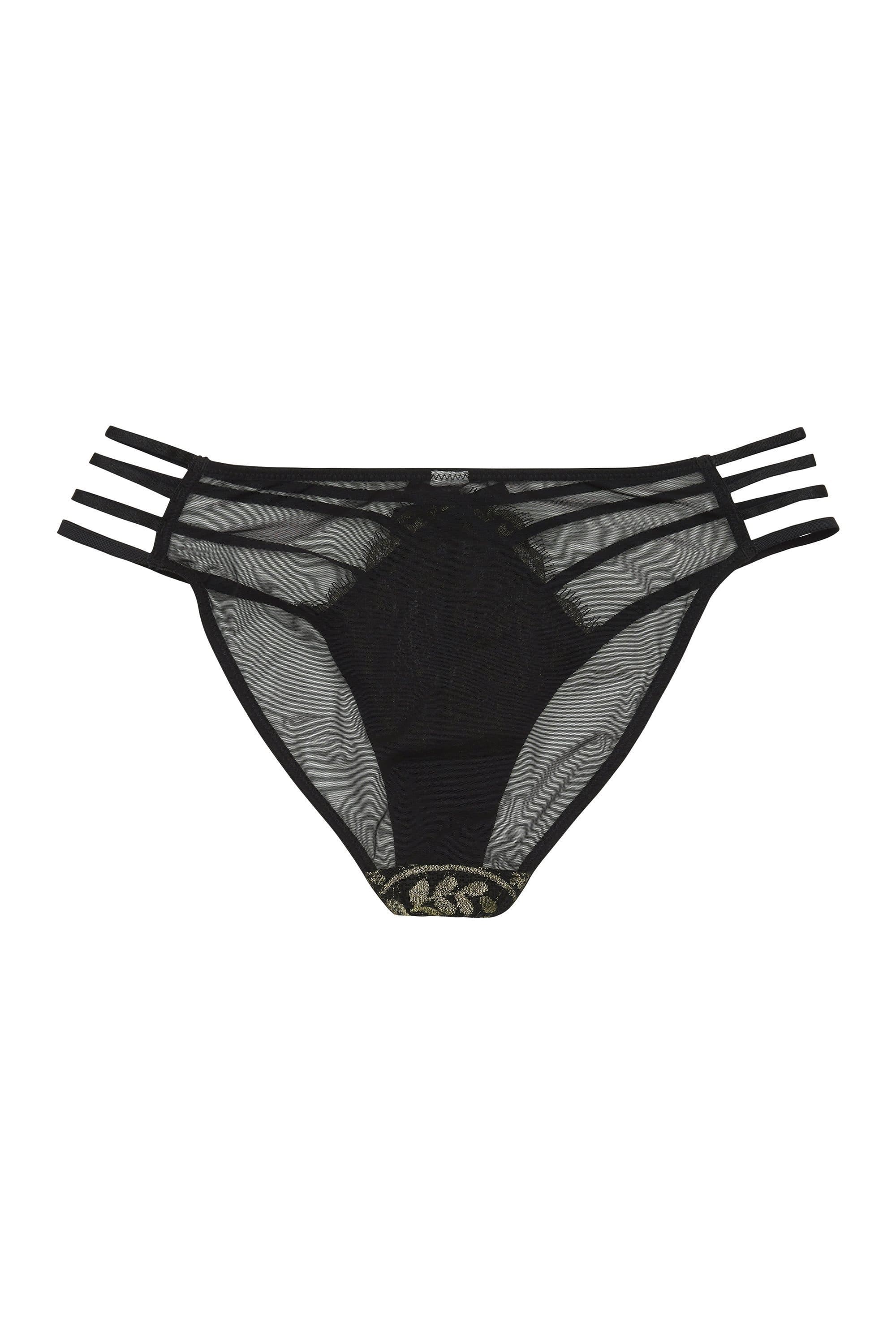 Peek & Beau Empress Gold lace strappy brief