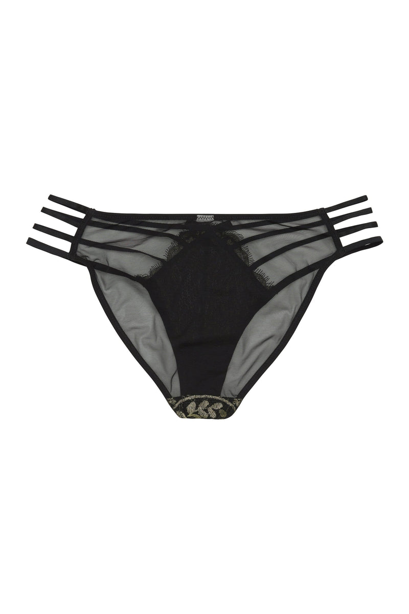 Peek & Beau Empress Gold lace strappy brief