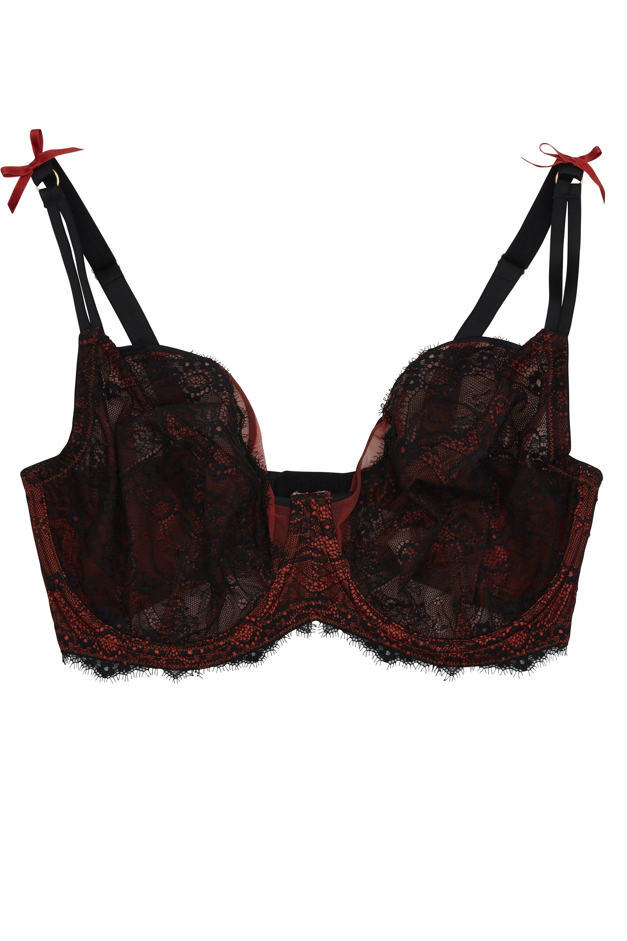 Ezmae Eyelash Lace Full Cup Bra DD - H Cups