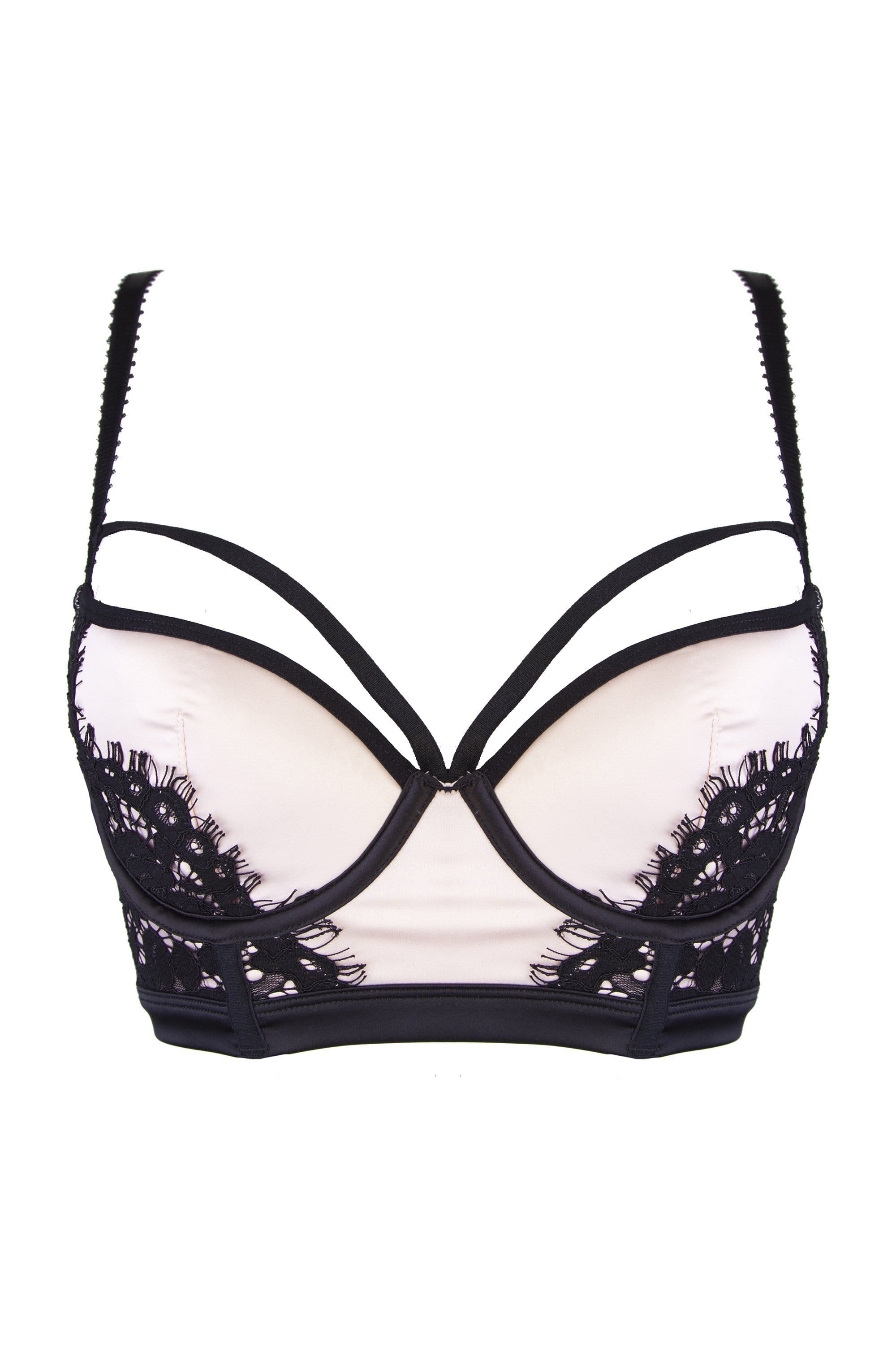Hedy Textured Lace Plunge Bra DD-G