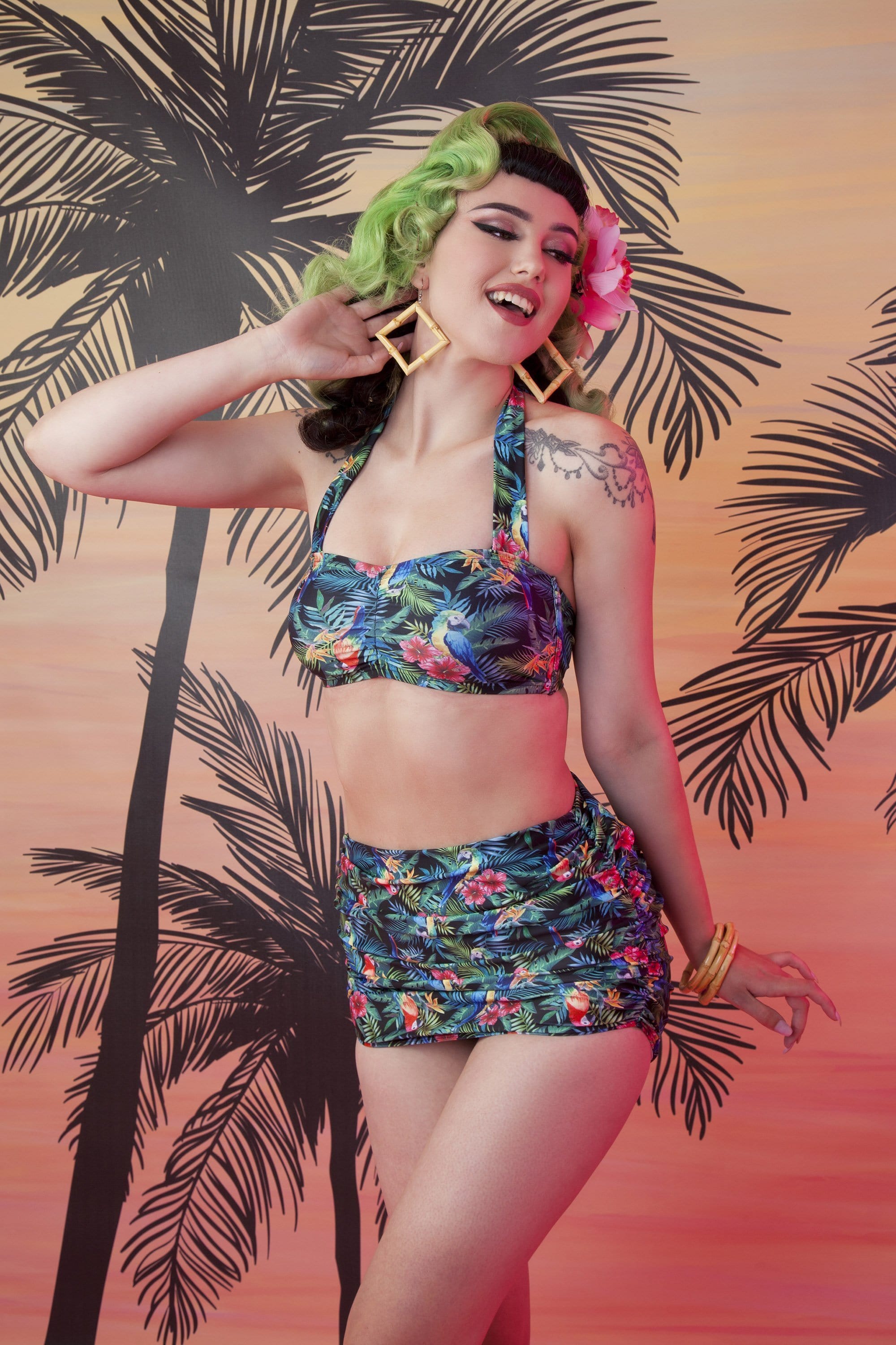 Collectif Jungle Skirted brief