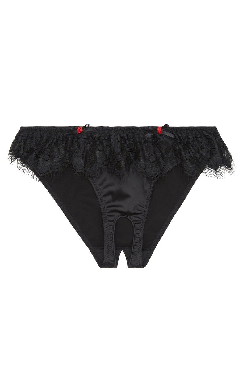 Marlene Black Ouvert Brief Curve