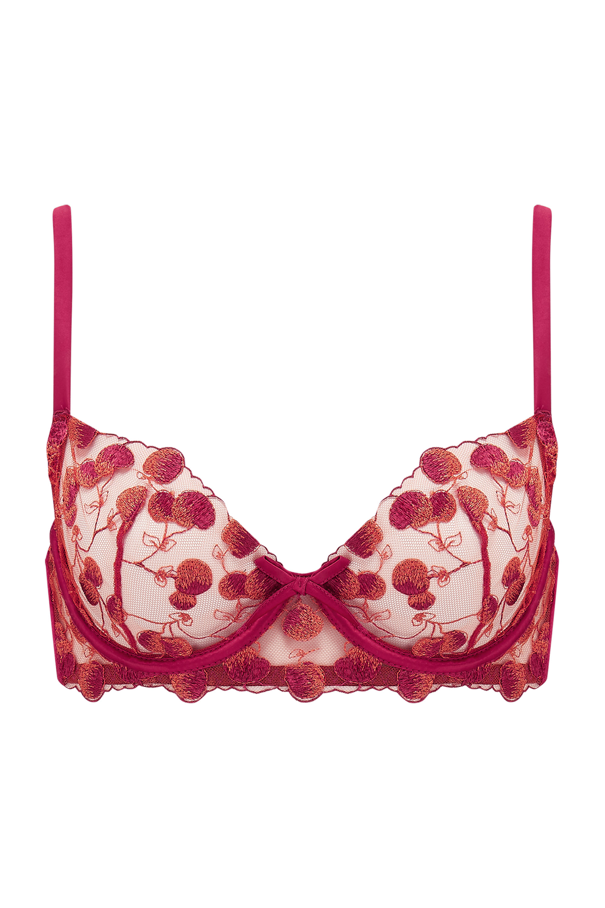 Naomi Cherry Plunge Bra