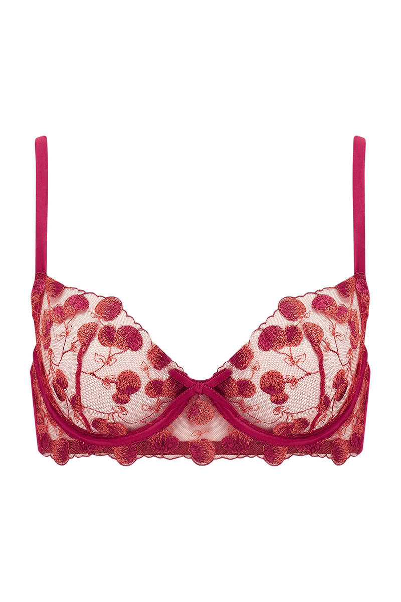 Naomi Cherry Plunge Bra