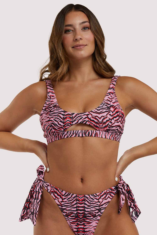 Crop Cut Out Bikini Top