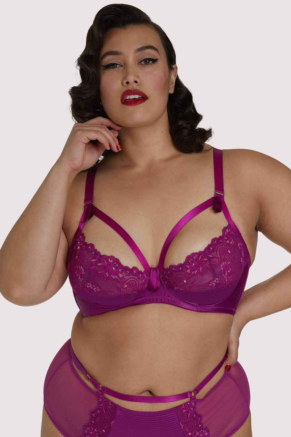 Madame X Magenta Plunge Curve Bra