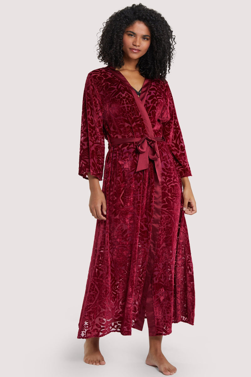 FFFB Wine Devore Gown