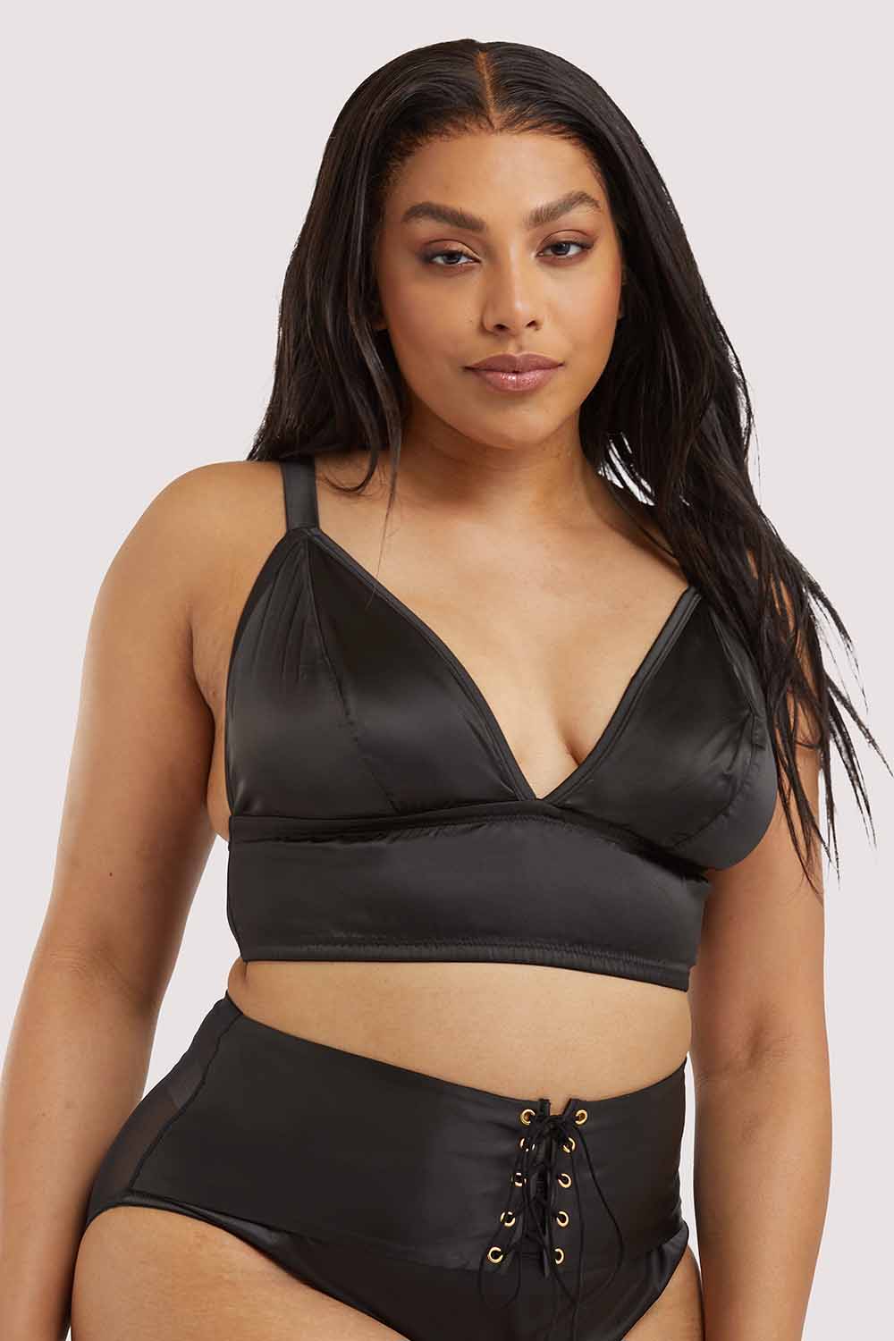 Gabi Fresh Eagan Black Satin Bralette