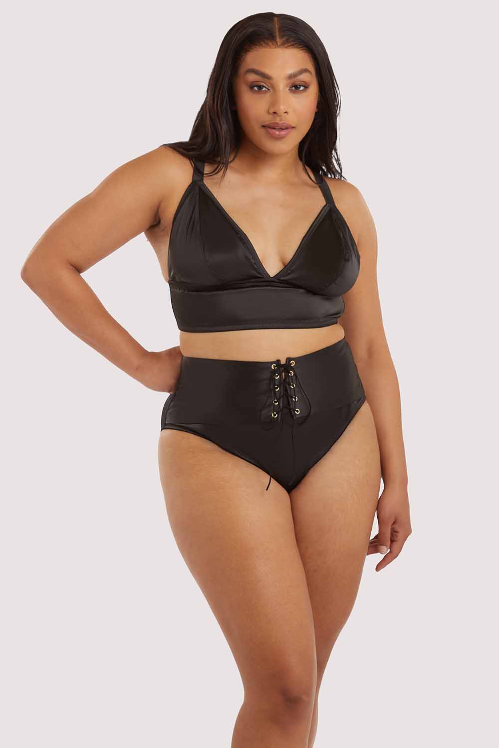 Gabi Fresh Eagan Black Satin Bralette