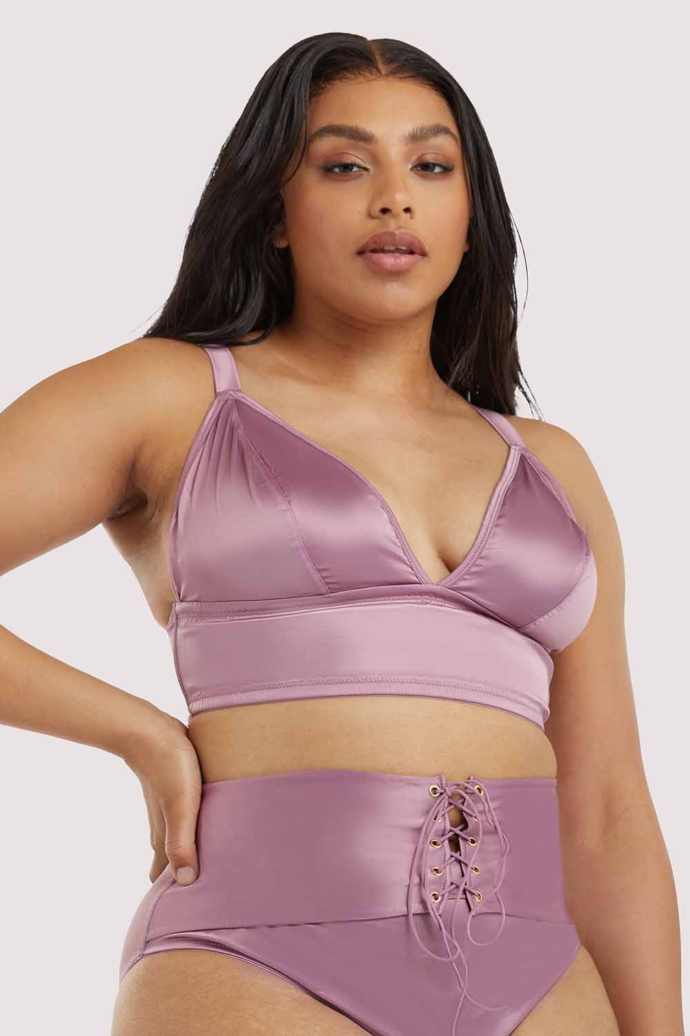 Gabi Fresh Eagan Blush Satin Bralette