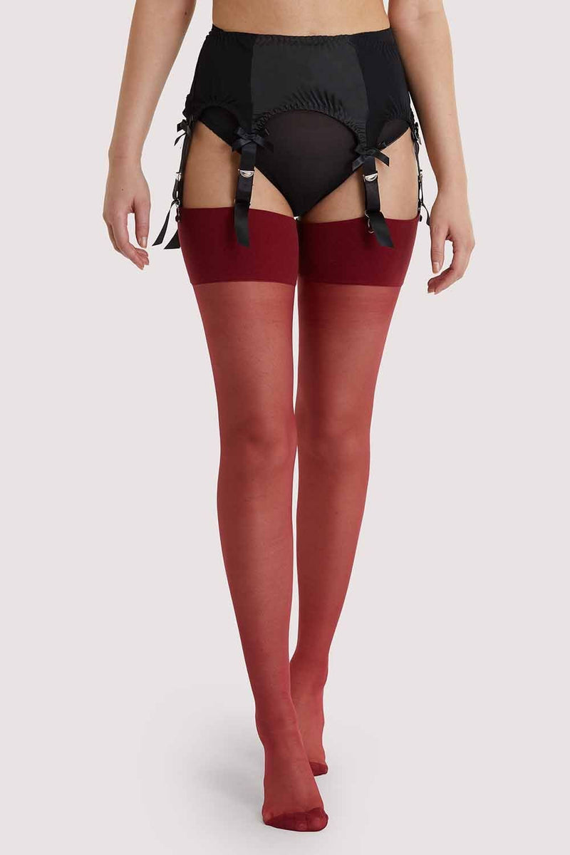 Seamed Stockings Merlot AUS 8 - 22