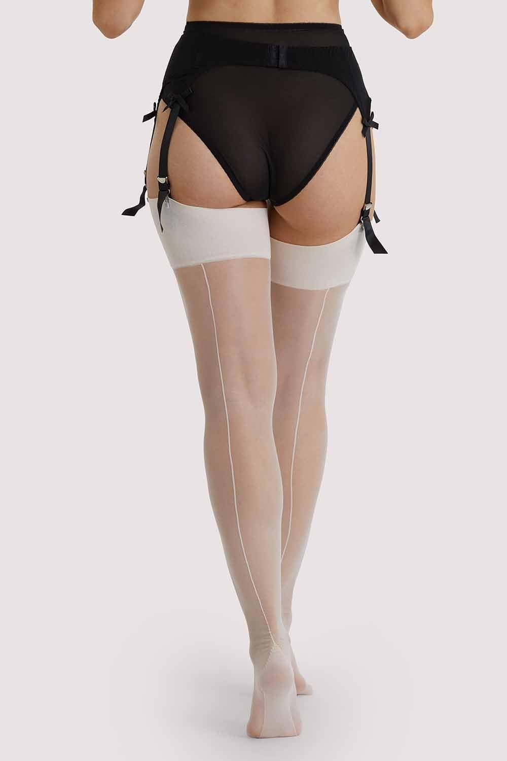 Seamed Stocking Creme De Peche AUS 8 - 22