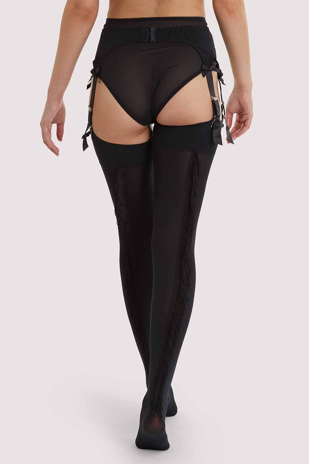 Fringe Stockings Black AUS 8 - 22
