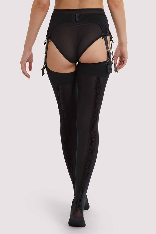 Fringe Stockings Black AUS 8 - 22
