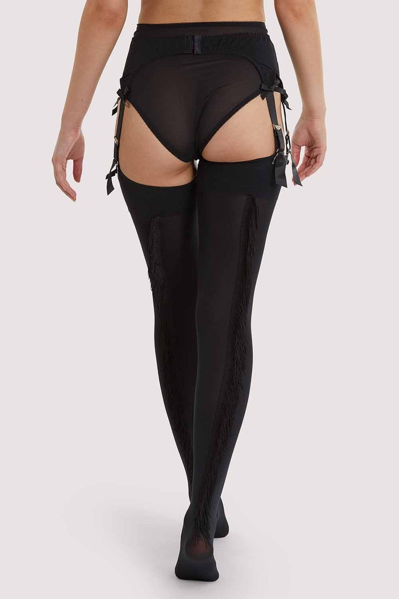 Fringe Stockings Black AUS 8 - 22