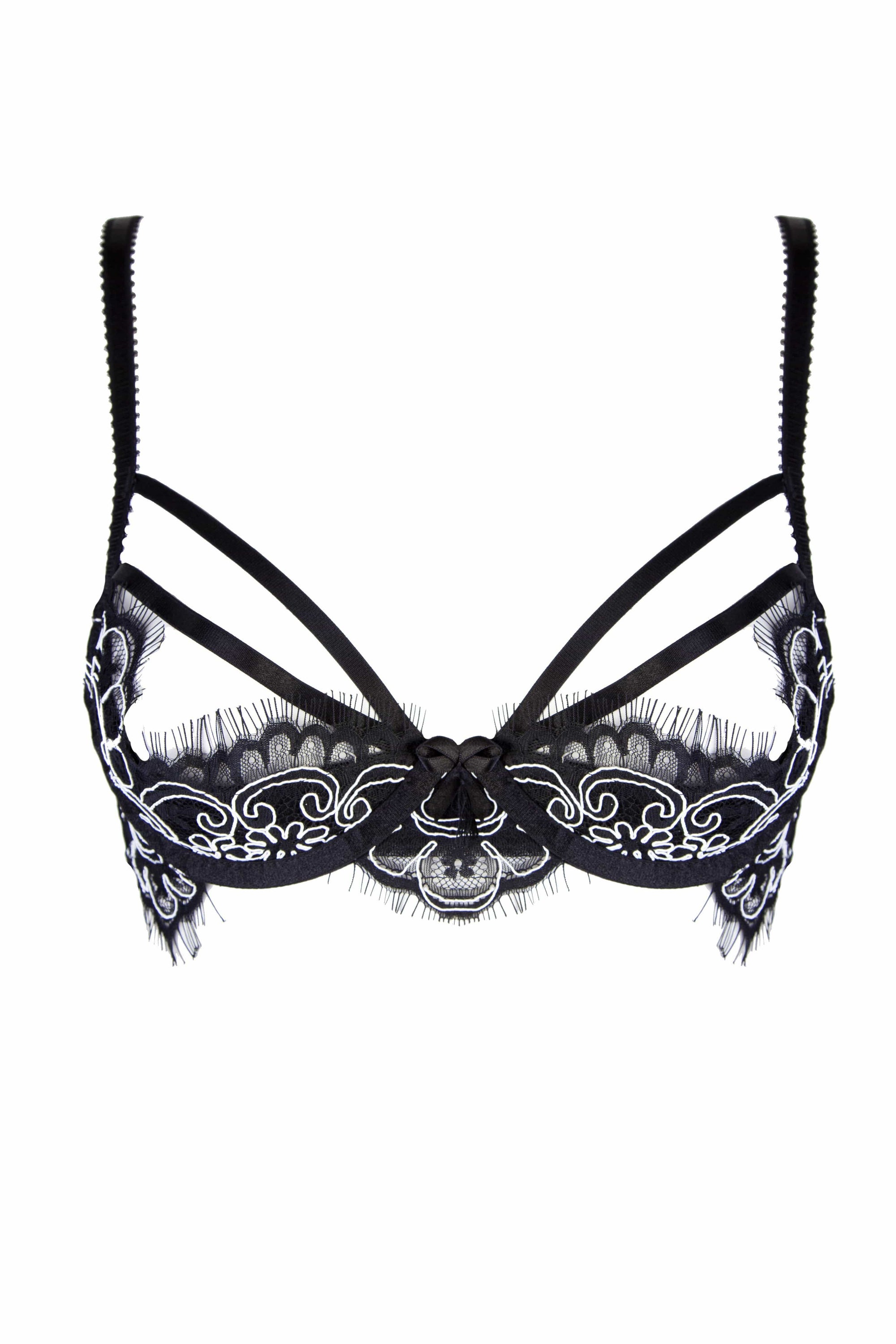 Ruth Corded Lace Demi Cup Bra A-D cups