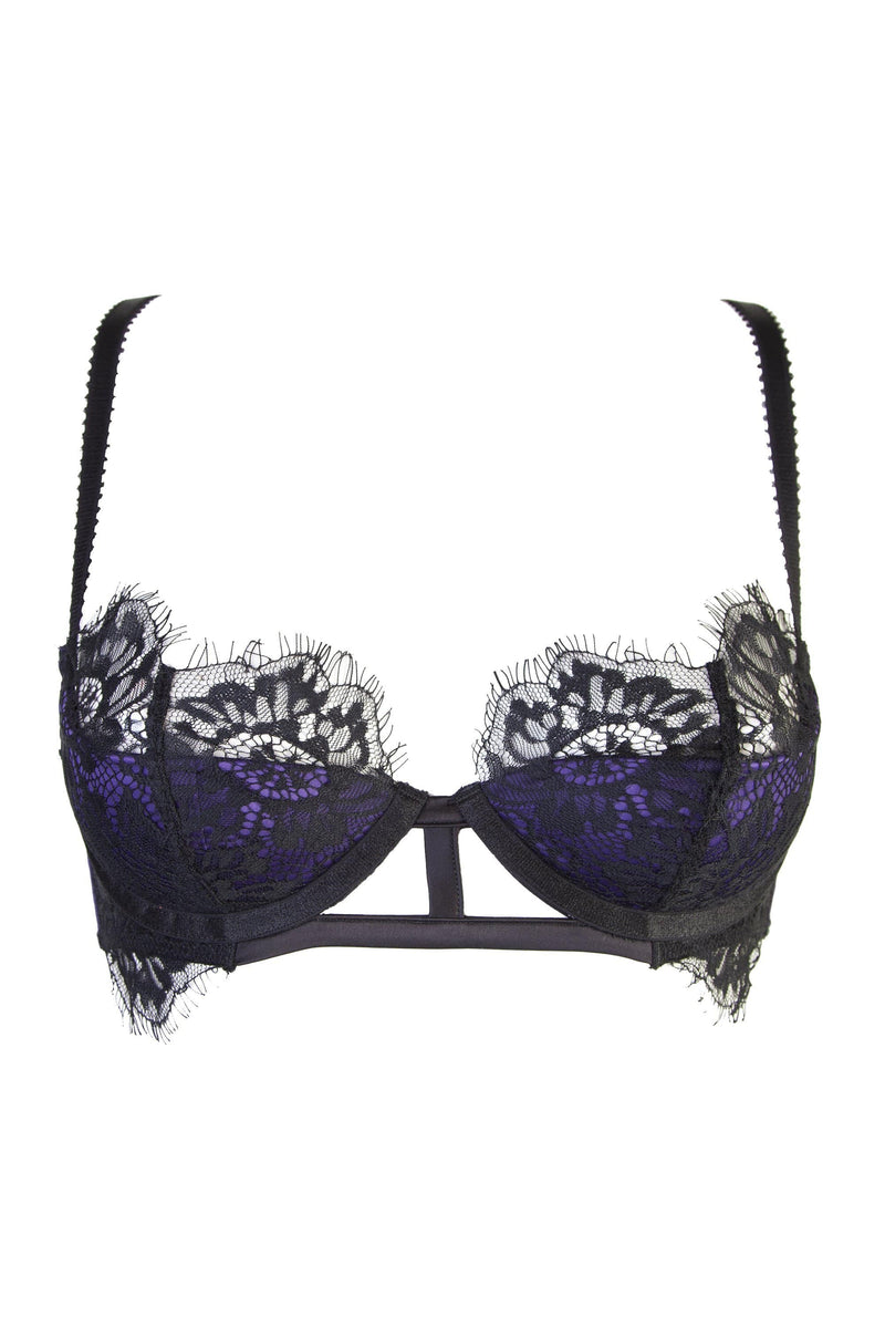 Sheba Purple Lace Bra Curve