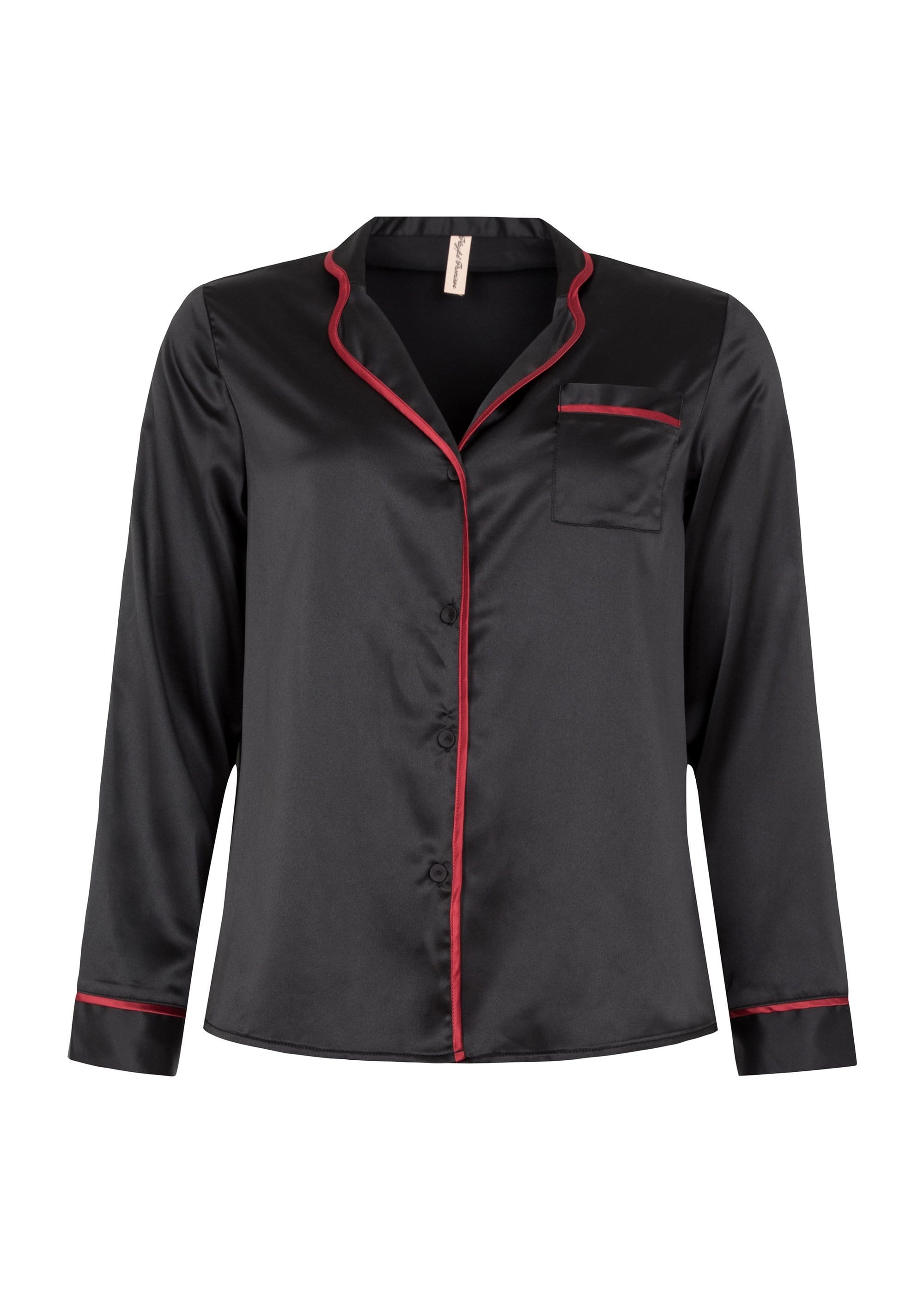 Black and Red Smoking Suit Pj Set