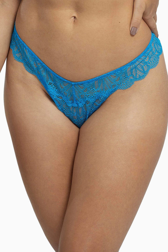 Ariana Everyday Lace Thong Aqua Blue