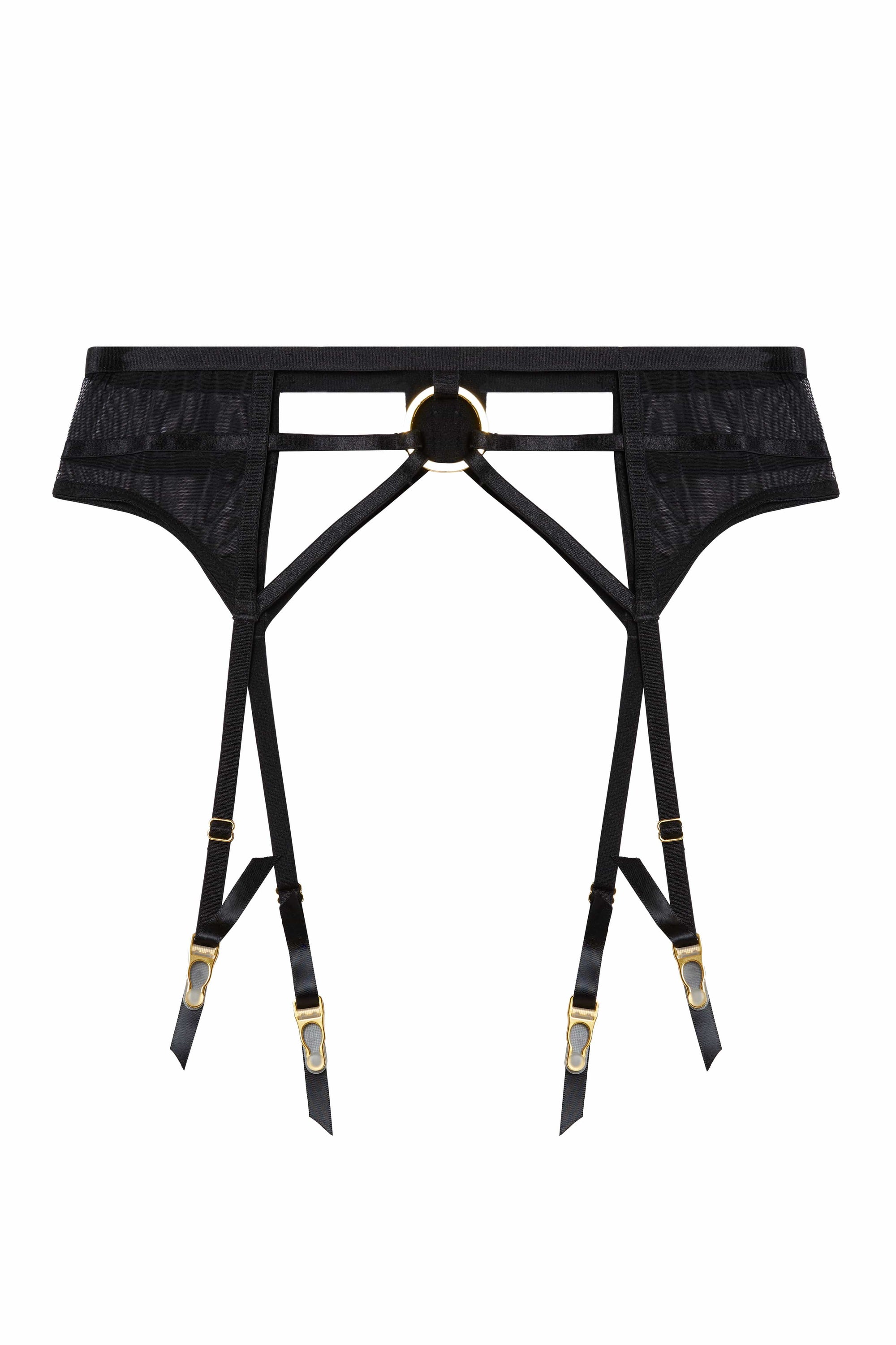 Sierra Black Gold Ring Curve Suspender