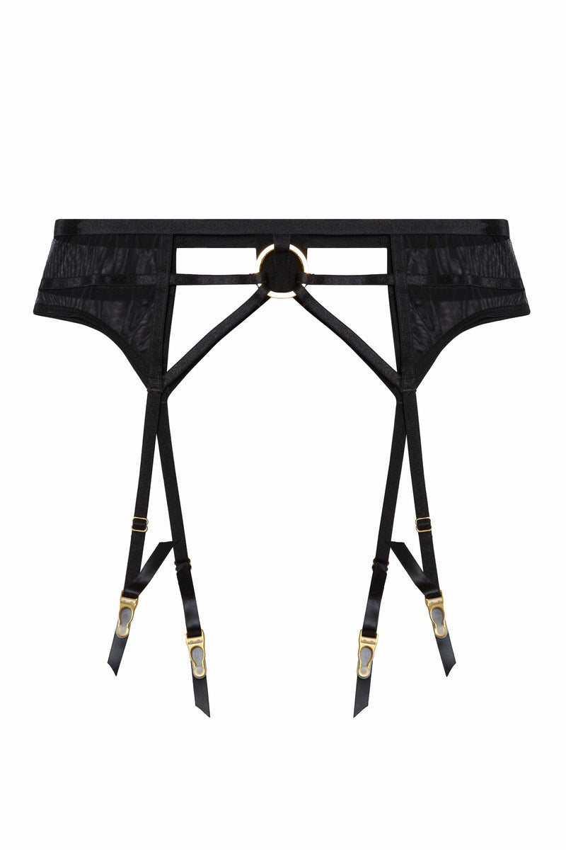 Sierra Black Gold Ring Curve Suspender