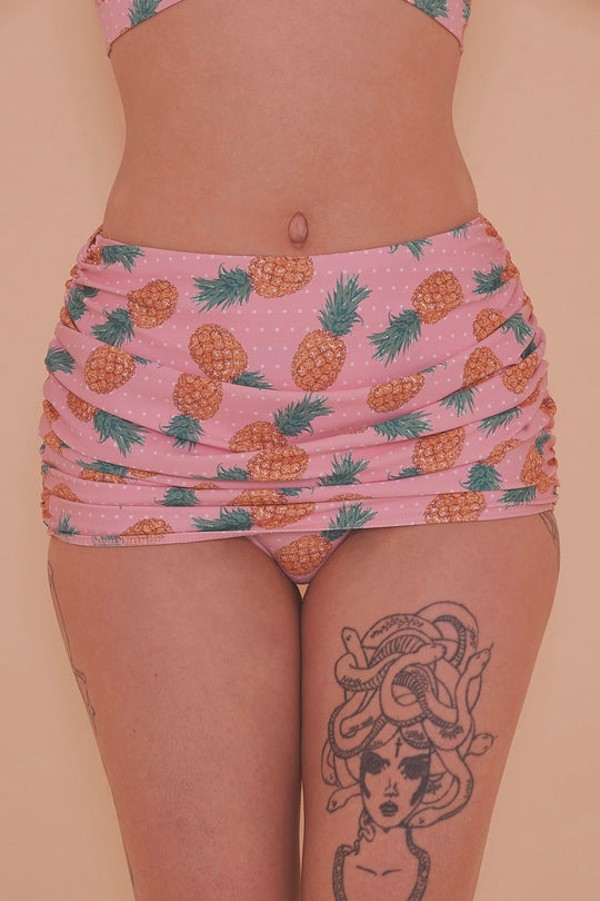 Collectif Pineapple Skirted Bikini Brief