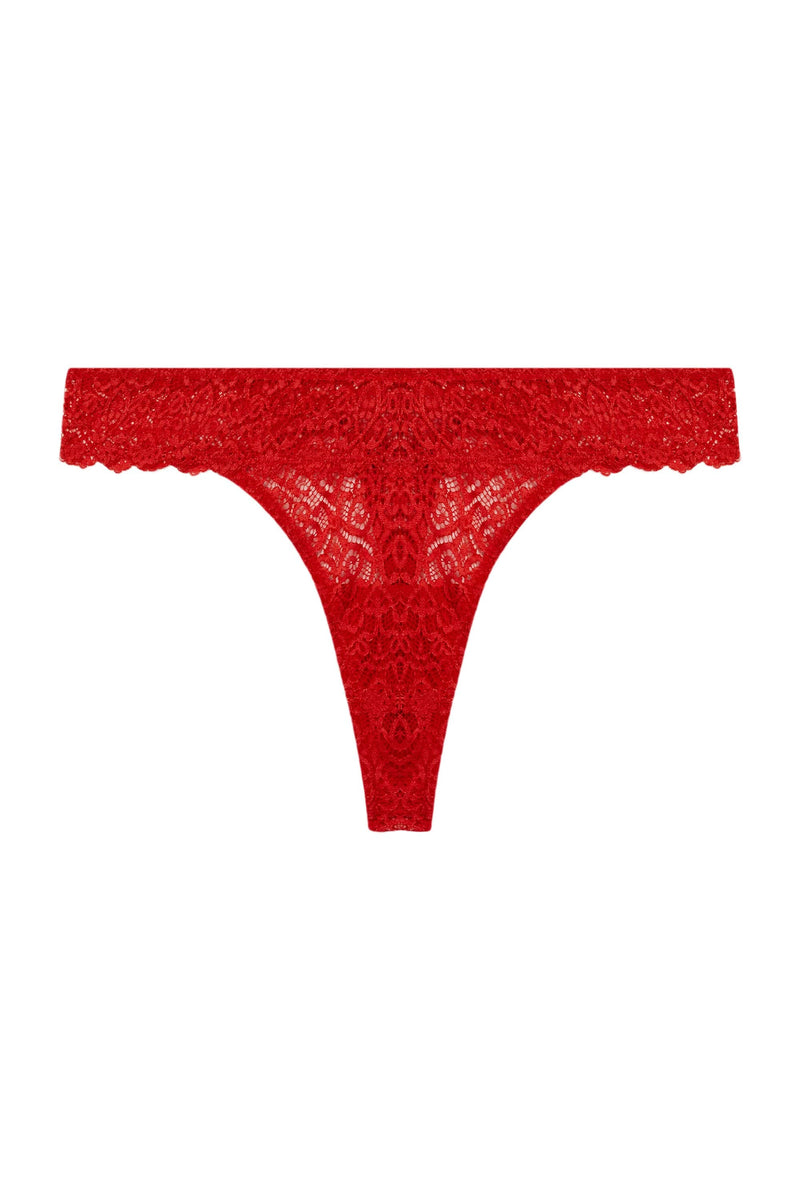 Ariana Red Everyday Lace Thong