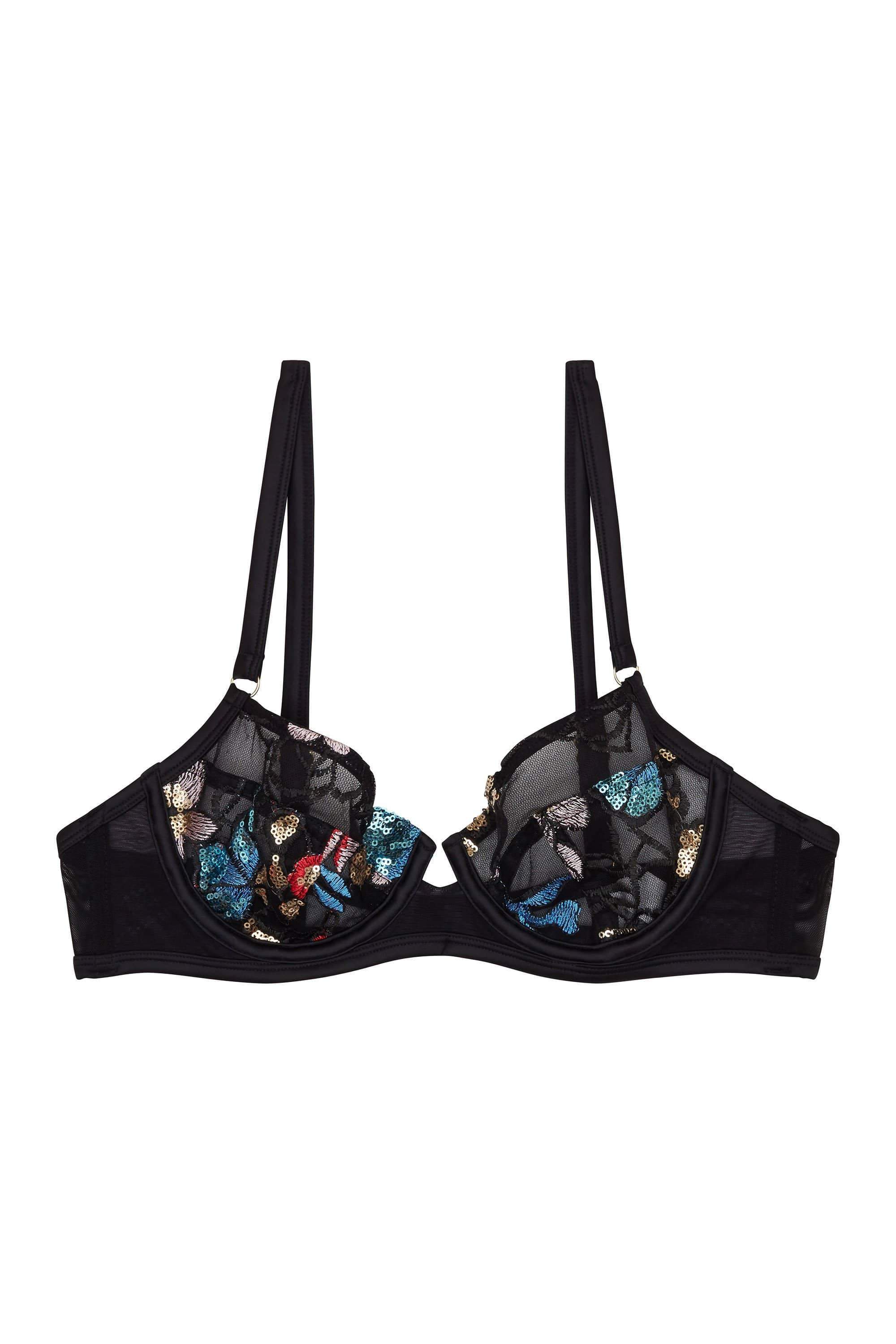 Felicity Hayward Elly Sequin Black Bra Core