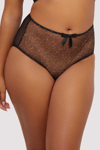 Hazel Leopard Print Classic High Waist Brief