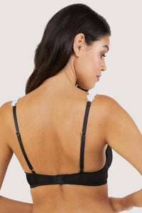 Miranda Peep Hole Black and Ivory Set