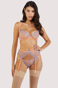 Palm Bay Coral Embroidery Plunge Set