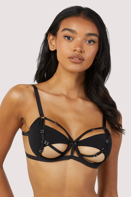 Penny Black Multi Strap Cut Out Mesh Bra