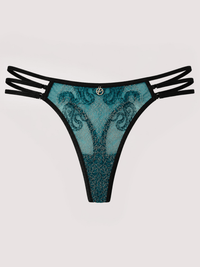 Dakota Teal & Gold Snake Embroidery Set